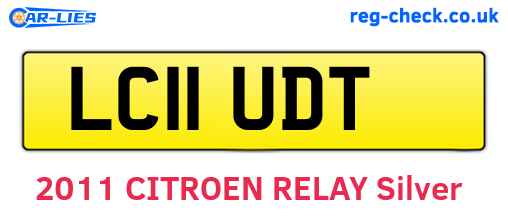 LC11UDT are the vehicle registration plates.