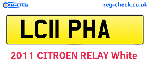 LC11PHA are the vehicle registration plates.