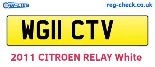 WG11CTV are the vehicle registration plates.