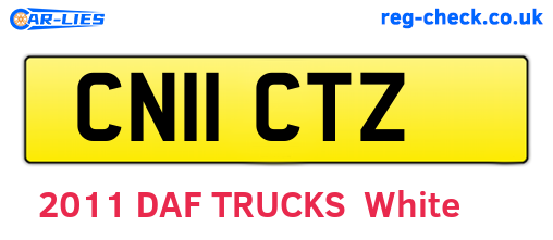 CN11CTZ are the vehicle registration plates.