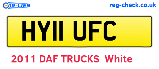 HY11UFC are the vehicle registration plates.