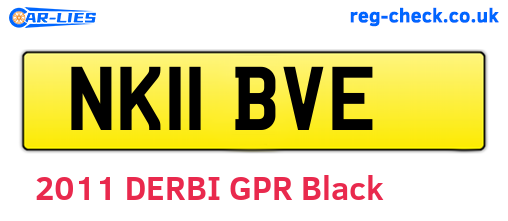 NK11BVE are the vehicle registration plates.