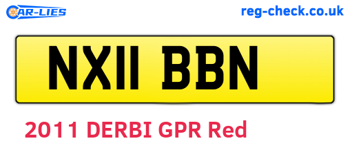 NX11BBN are the vehicle registration plates.