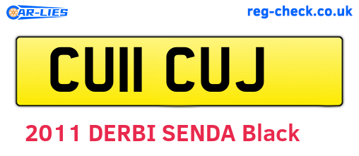 CU11CUJ are the vehicle registration plates.