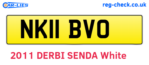 NK11BVO are the vehicle registration plates.