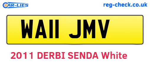 WA11JMV are the vehicle registration plates.