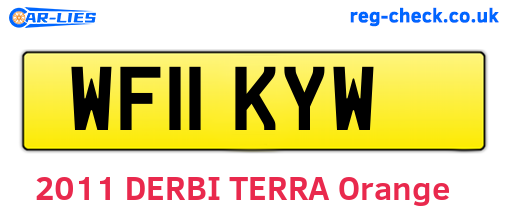 WF11KYW are the vehicle registration plates.