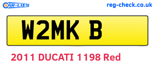 W2MKB are the vehicle registration plates.
