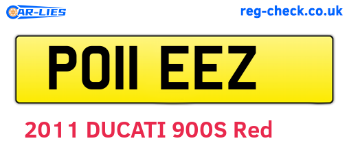 PO11EEZ are the vehicle registration plates.
