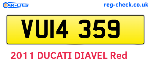 VUI4359 are the vehicle registration plates.