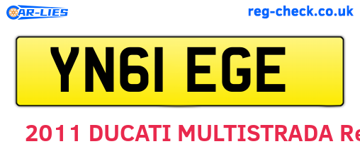 YN61EGE are the vehicle registration plates.