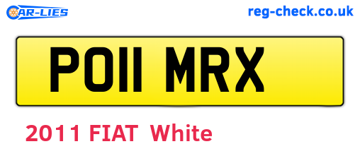 PO11MRX are the vehicle registration plates.