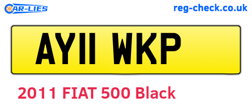 AY11WKP are the vehicle registration plates.