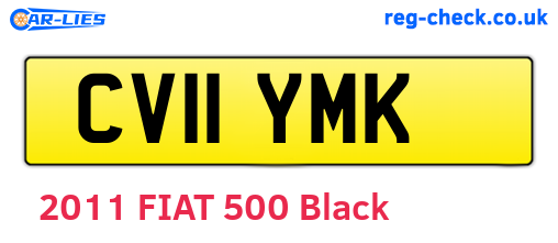 CV11YMK are the vehicle registration plates.