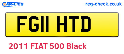 FG11HTD are the vehicle registration plates.