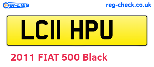 LC11HPU are the vehicle registration plates.