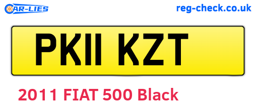 PK11KZT are the vehicle registration plates.
