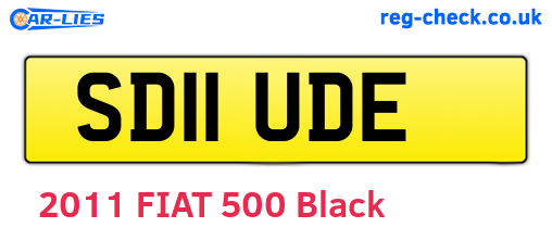 SD11UDE are the vehicle registration plates.