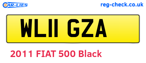 WL11GZA are the vehicle registration plates.