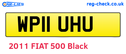 WP11UHU are the vehicle registration plates.