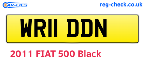WR11DDN are the vehicle registration plates.