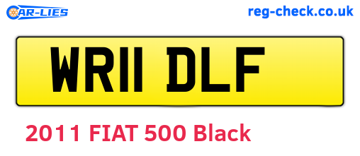 WR11DLF are the vehicle registration plates.
