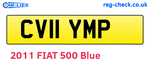 CV11YMP are the vehicle registration plates.