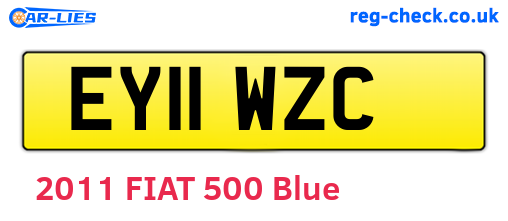 EY11WZC are the vehicle registration plates.