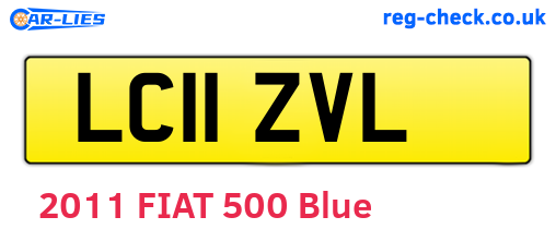 LC11ZVL are the vehicle registration plates.