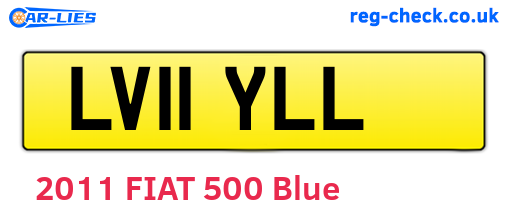 LV11YLL are the vehicle registration plates.