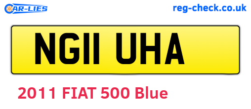 NG11UHA are the vehicle registration plates.