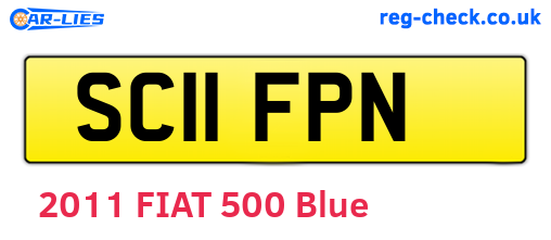 SC11FPN are the vehicle registration plates.