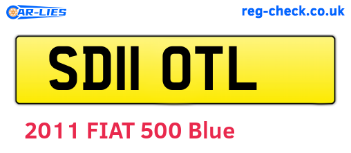SD11OTL are the vehicle registration plates.