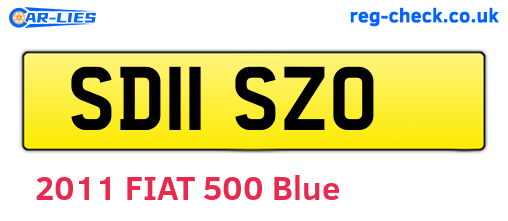 SD11SZO are the vehicle registration plates.