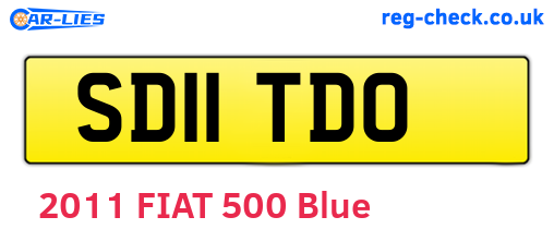 SD11TDO are the vehicle registration plates.