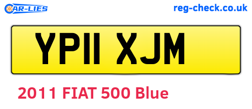 YP11XJM are the vehicle registration plates.