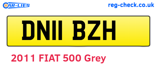DN11BZH are the vehicle registration plates.