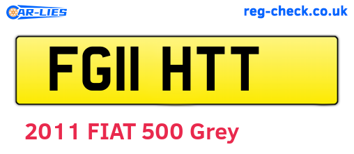 FG11HTT are the vehicle registration plates.