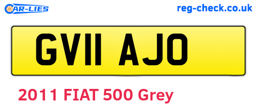 GV11AJO are the vehicle registration plates.