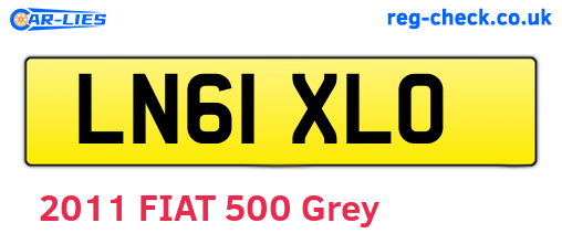 LN61XLO are the vehicle registration plates.
