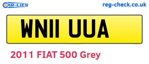 WN11UUA are the vehicle registration plates.