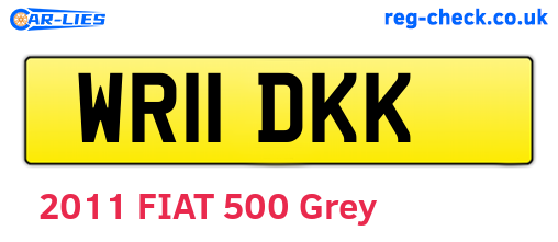 WR11DKK are the vehicle registration plates.