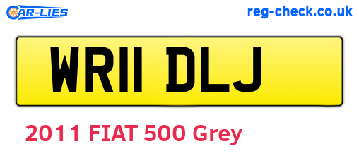 WR11DLJ are the vehicle registration plates.