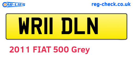 WR11DLN are the vehicle registration plates.