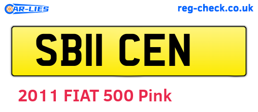 SB11CEN are the vehicle registration plates.