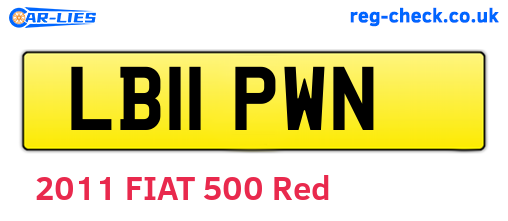 LB11PWN are the vehicle registration plates.