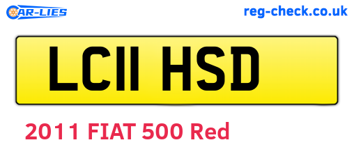 LC11HSD are the vehicle registration plates.