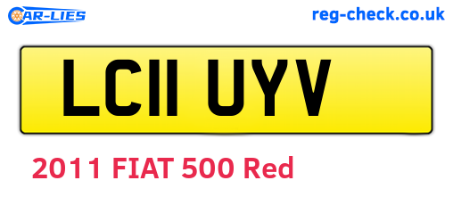 LC11UYV are the vehicle registration plates.