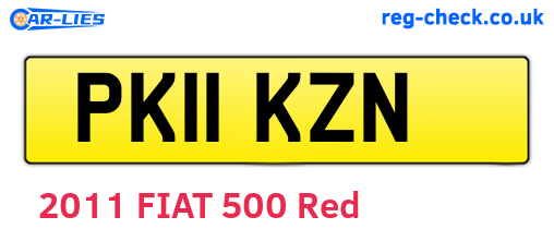 PK11KZN are the vehicle registration plates.
