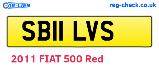 SB11LVS are the vehicle registration plates.